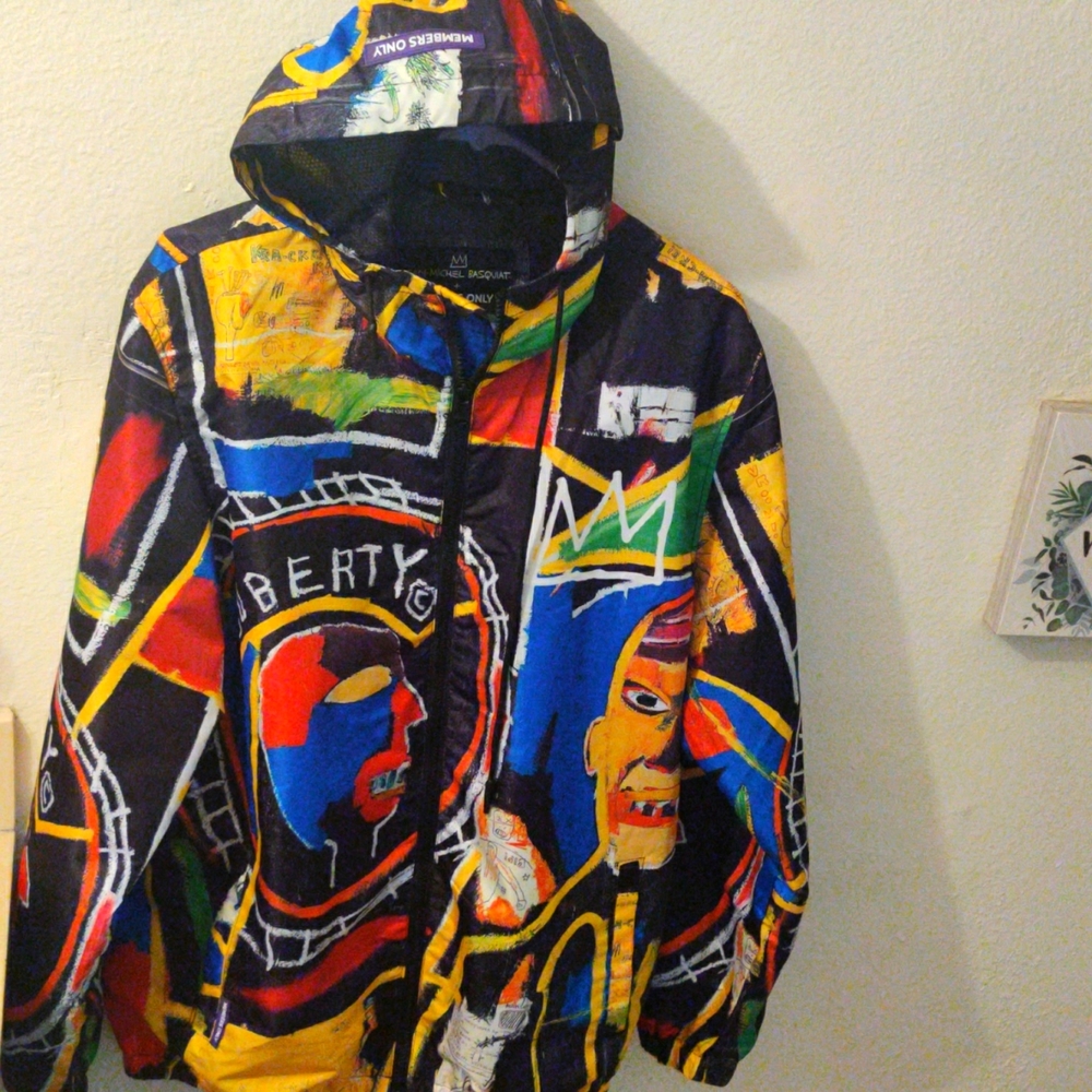 Members Only + Basquiat, size: Large, Multi-Color.